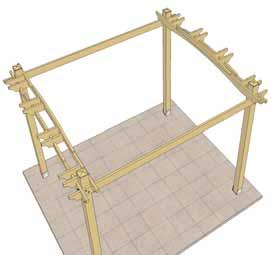Carefully lift up completed Joist / Stub Joist Assemblies and fit notches