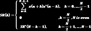 signal representation. The discrete-time version of WVD of the (1024) discrete base band signal x(n) is given by [8]: Where, t is the sampling interval, n, m are integers and the kernel is.