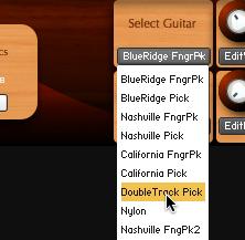 The Articulations panel gives you control over the velocity-triggered Mutes, Slides, and Harmonics layers.