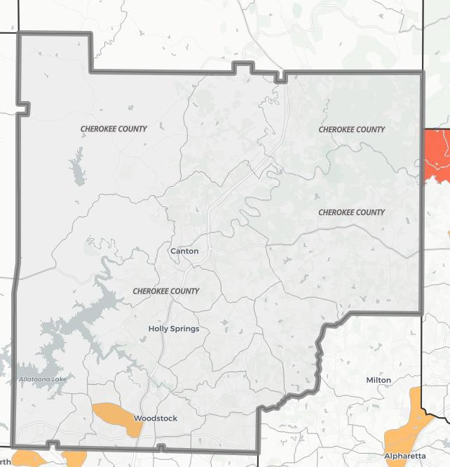 Cherokee County 234,377 people live in 83,150 households 81.