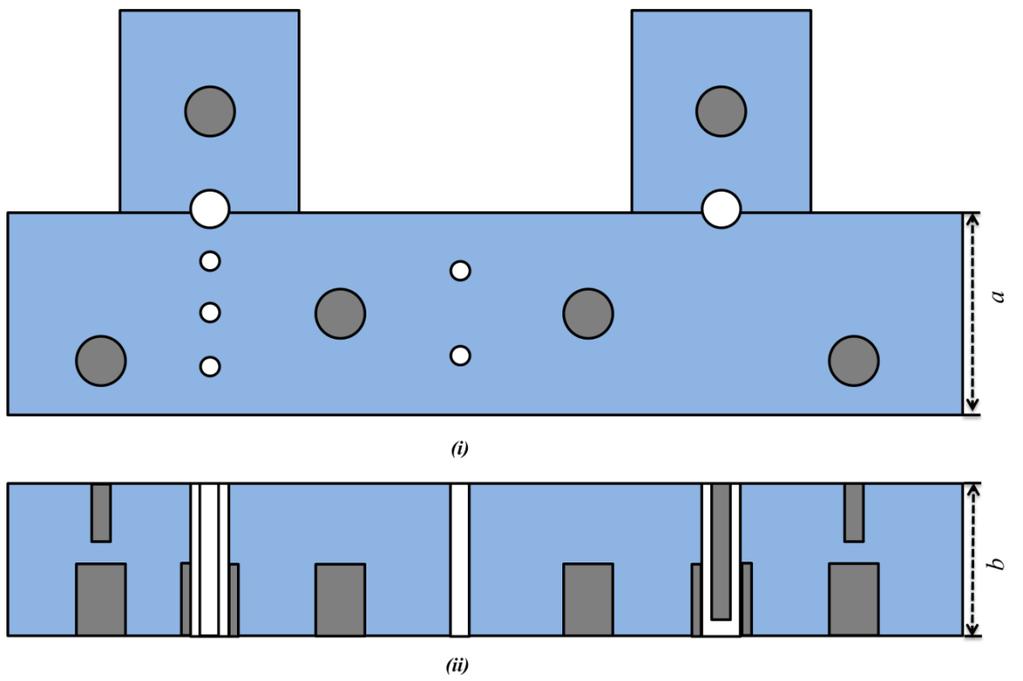 response of a six section cross coupled generalized Chebyshev ceramic waveguide filter with tuning screws mounted in it. Figure 5.