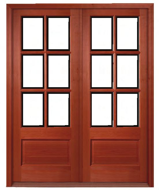 EXTERIOR DOORS - STANDARD FEATURES Engineered to maintain both their looks and integrity, Napa exterior doors provide the complete package.