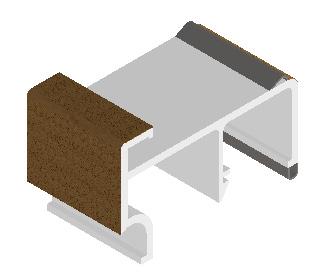 Mill, Brass and Bronze Oustwing PVC foam, 2 with 11/16 cut down option Patio Door Screen Track Design for