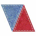 Piecing Fabric Cutting Dies GO! Triangle-Isosceles-" x 6" ** (4 1 4" x 1 8" Finished) 016 10" x 10" 44.99 GO!