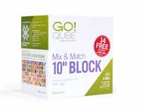 Mix & Match Block Sets INSPIRATION & ORGANIZATION - IN ONE BOXED SET. The GO! Qube Mix & Match Blocks take cutting fabric pieces to a whole new dimension.