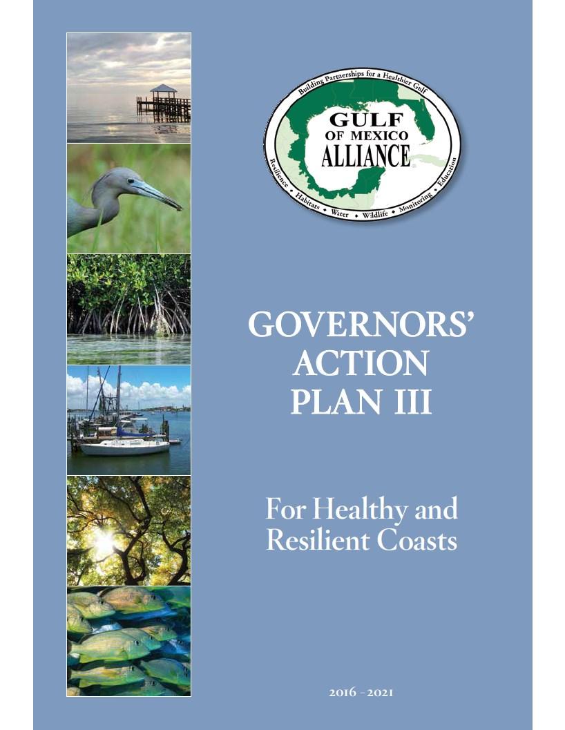 4 Governors Action Plan III for Healthy and Resilient Coasts 6 Priority Issue Teams (PITs) Wildlife & Fisheries Coastal Resilience Data & Monitoring Education &