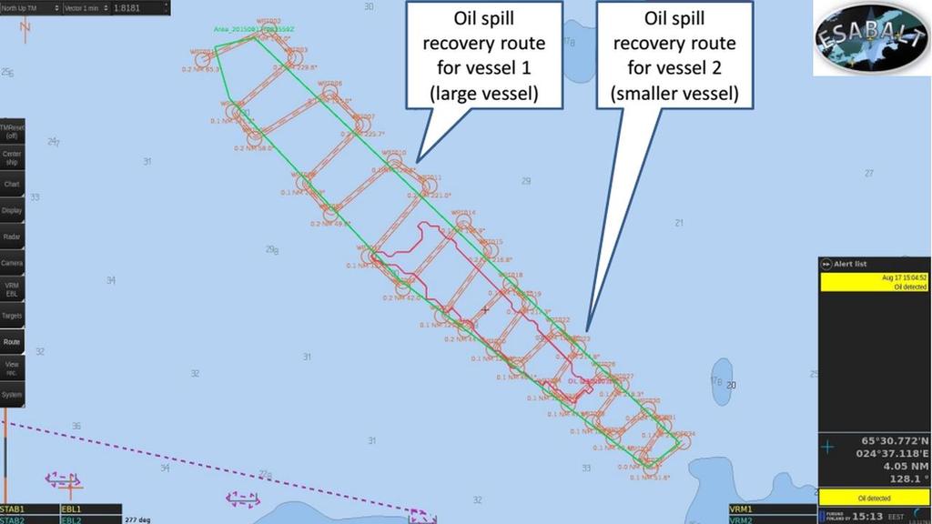 Scenario 1: ESABALT benefits in oil spill recovery