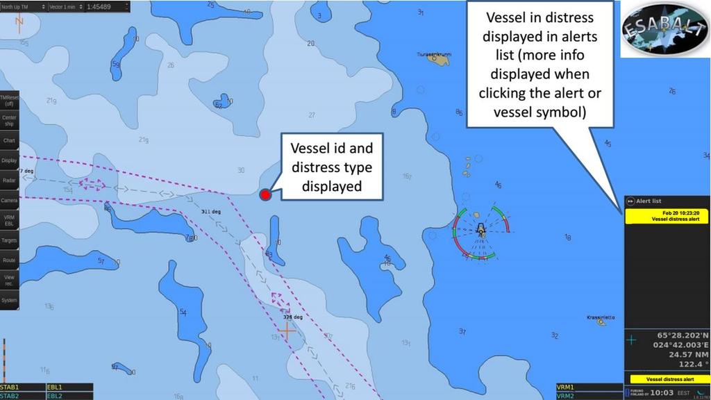 Scenario 2: ESABALT System for Assisting Multiple Vessels in