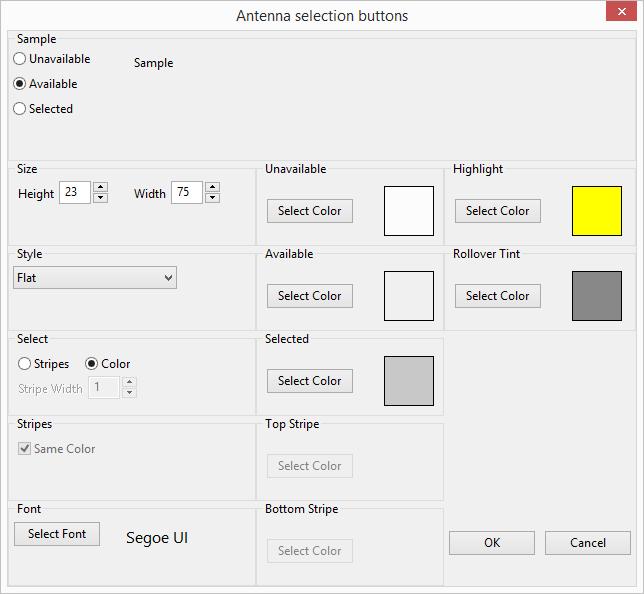 Click the Select Color button in the Rollover Tint box to choose the color to tint the button when the mouse cursor is on it. Usually a light or dark gray is appropriate but any color can be used.