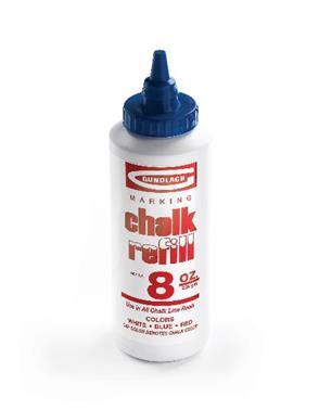 Marking, Measuring, and Scribing Red 8oz Chalk Line Refill Blue 8oz Chalk Line Refill