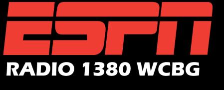1380AM WCBG Station Profile Frequency: 1380 AM Format: ESPN Sports Features: Mike & Mike in the Morning, Colin Cowherd Show, The Tirico & Van Pelt Show Audience: WCBG is programmed for Men 25-44