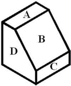 A. Isometric B. Oblique C. Orthoscopic 26. The FIRST step in sketching an isometric circle or ellipse is to sketch a(n): A. Large arc tangent at points. B. Isometric square/rhombus. C. Small arc tangent at points.