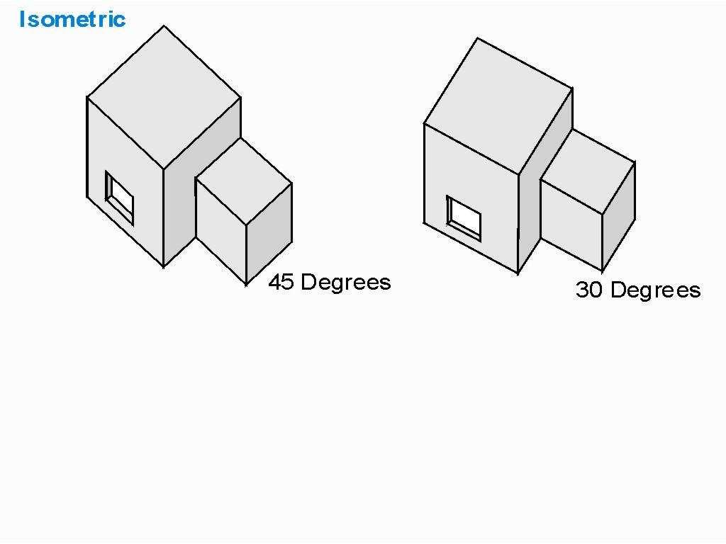 15. The exploded version of an isometric projection would look something this. 16. If we had to compare the two side by side they both look a little stilted.
