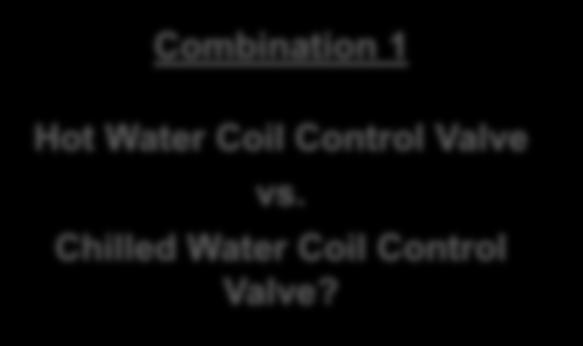 Combination 1 Hot Water Coil Control Valve vs. Chilled Water Coil Control Valve?