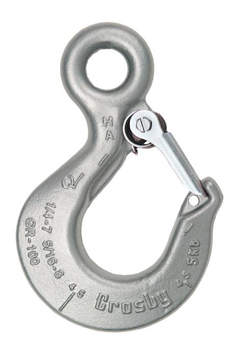CHAIN & ACCESSORIES L-1327 Eye Sling Hook Forged Alloy Steel - Quenched and Tempered.