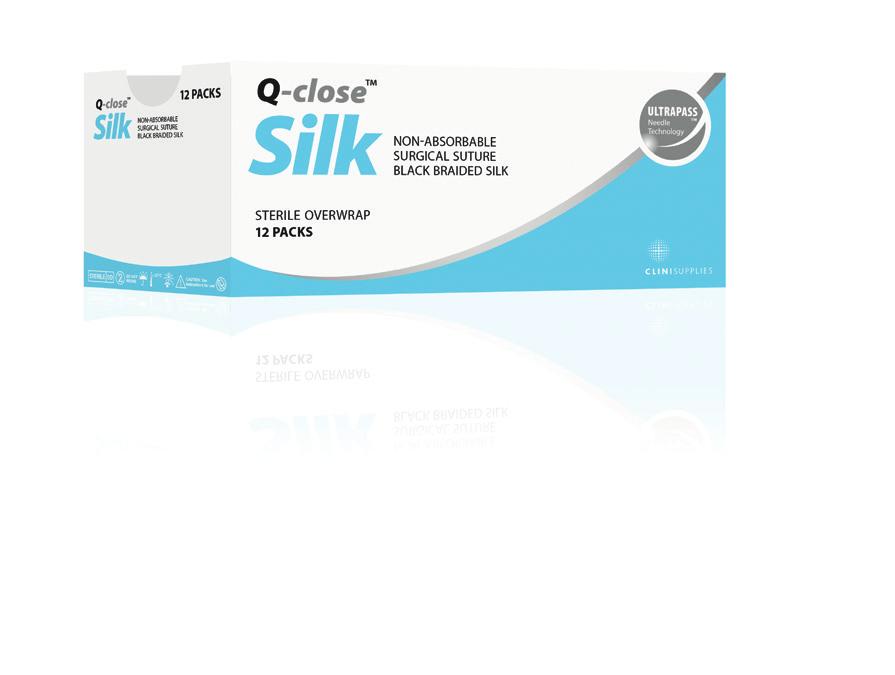 NON-ABSORBABLE SURGICAL SUTURE BLACK BRAIDED SILK PROLONGED TENSILE STRENGTH retention in tissue composition Structure Suture type Coating Silk (composed of an organic protein called fibroin, which
