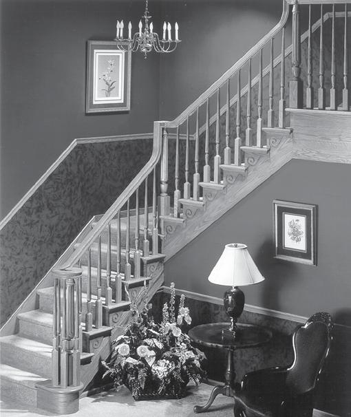 F LUTED S ERIES Rails, 1-3/4" Balusters, Shoerails Refer to price guide on pages 120 and 121.