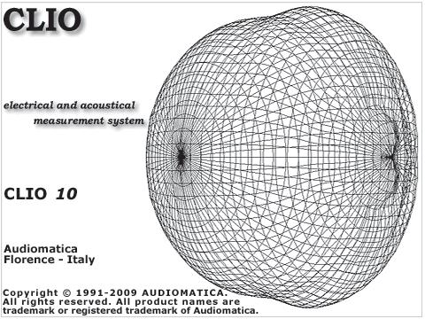 CLIO 10, by Audiomatica, is the new measurement software for the CLIO System.
