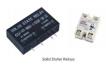 Solid State Relays Relay Applications Have no coil, spring, or mechanical contact switch.