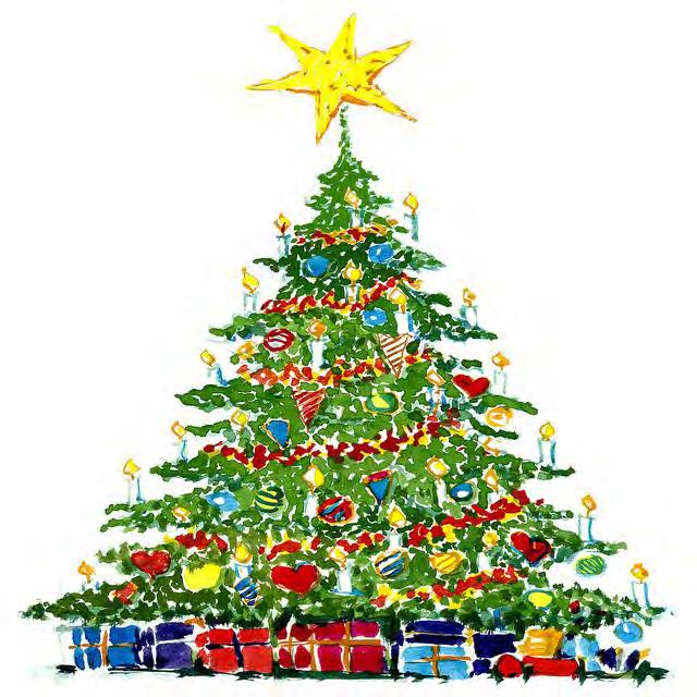 CQ CQ Christmas Tree DE KE5QKR Atop the tree from my AL80B glows a