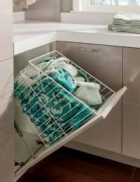 Metal and Wood Drawer Storage: Interchangeable inserts add maximum