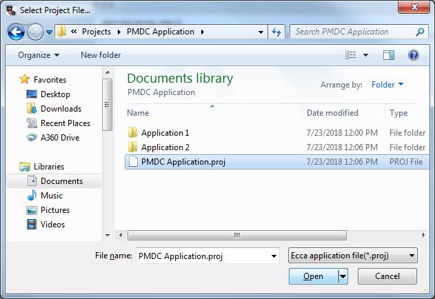 Figure 24: Importing application 4.8 Archive Archiving a project will bundle all files associated with the project and store them as a single.
