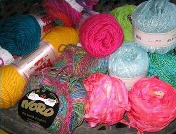 Yarn- a general term referring to any material that
