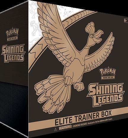 99 Shining Legends Elite Trainer Box Pokémon TCG Releasing October 5th The latest Pokémon TCG expansion is here, and it s the best way to start your Shining Legends collection!