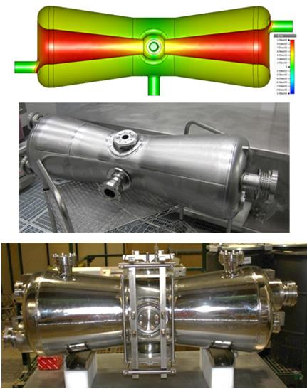 able to provide an accuracy of solenoids and cavity alignment within ±0.25 mm peak transversely with ±0.05 for all of the rotation angles. Figure 2: Artistic 3D view of the HWR cryomodule.