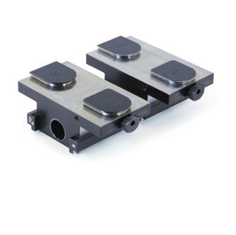 surfaces in order to intensify the friction when clamping non-stamped workpieces.