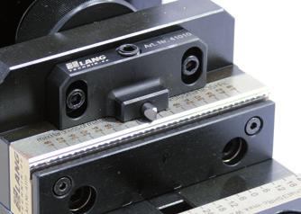 This marking allows the exact and centric positioning of parts in Makro Grip 5-Axis Vices without any endstops.