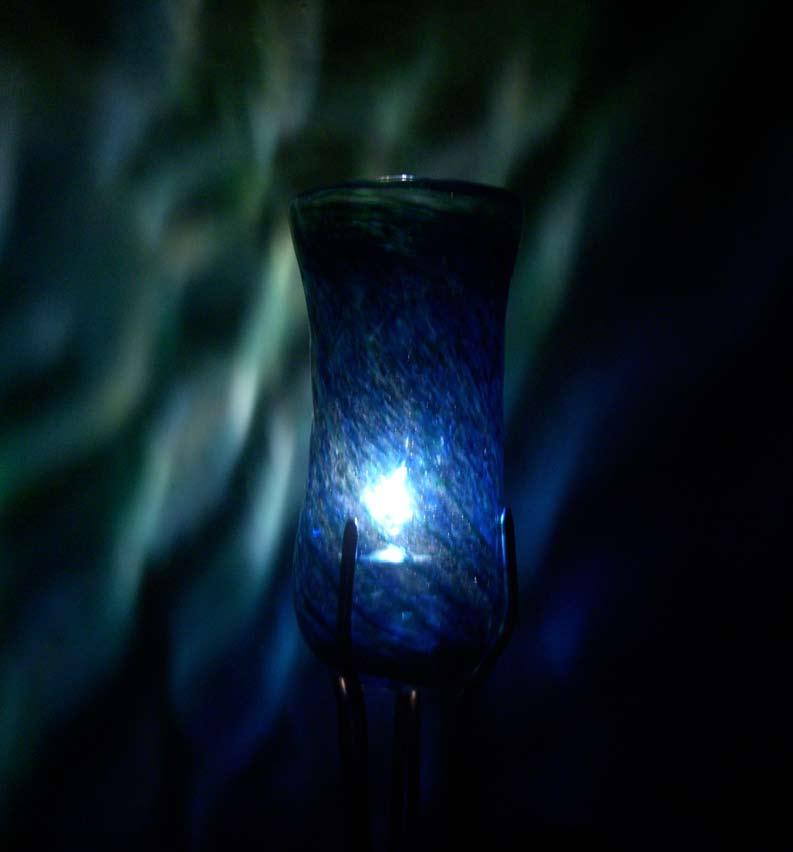 Blown Glass Projection Lantern Glass blown vessel using soft glass setup with use of