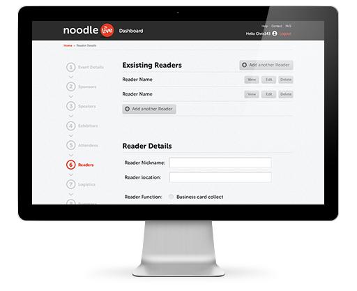Manage Your Presence At An Event Keep all the details about your business bang up to date using the Noodle Live dashboard any time you want to change something, you can just login and update your