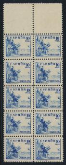 Spain United States 1063 1064 1060 ** #654 1937 10p dark blue El Cid, Type I, a mint never