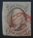sheet margin at left and part of next stamp at right two other margins well clear.