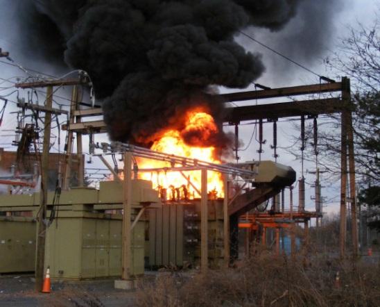 A transformer fire would be significant and result in