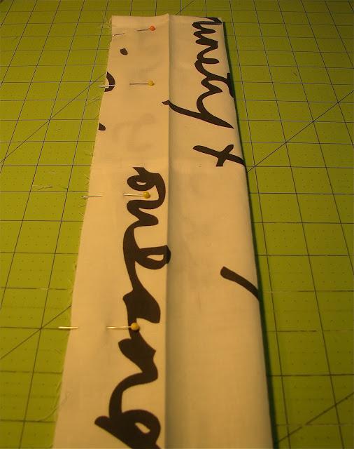 sleeve. Sew using a 1/4" seam.