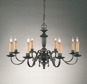Holtkötter 2700 Flat-Arm Chandelier Collection 2738/8 HB/OB* 2742/8+4 HB/OB* Wall Sconce No. Finishes Length Width Extension Maximum Wattage 2701/1 AB, HB/OB, PB, SN 8 5 10 1x C.
