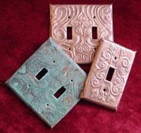 copper switch plate covers? They're fun to make, and deliver a zing of artfulness to your surroundings. Copper is unexpectedly delightful to work with.