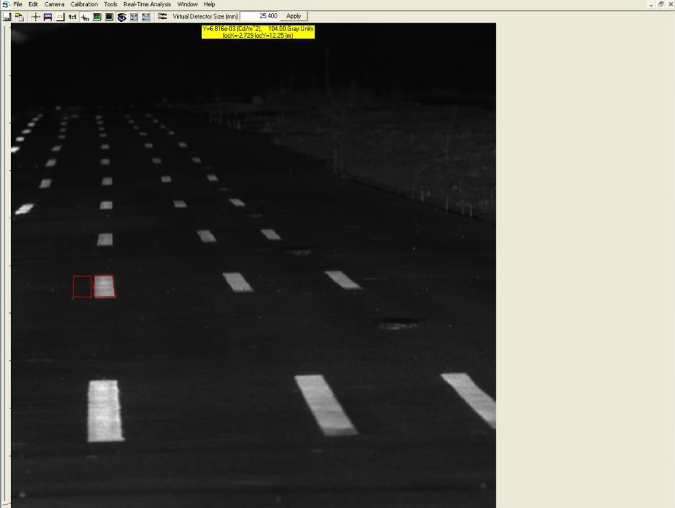 Example Projects Wet Visibility of Pavement Markings The luminance of the pavement markings at threshold was able to be