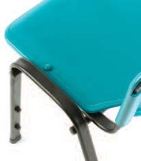 Tommy PS520 Side chair with moulded polymer seat and back.