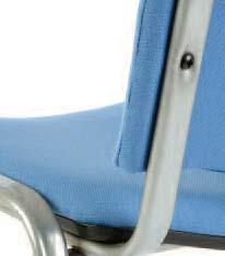 PS521A Armchair with moulded polymer seat and back.