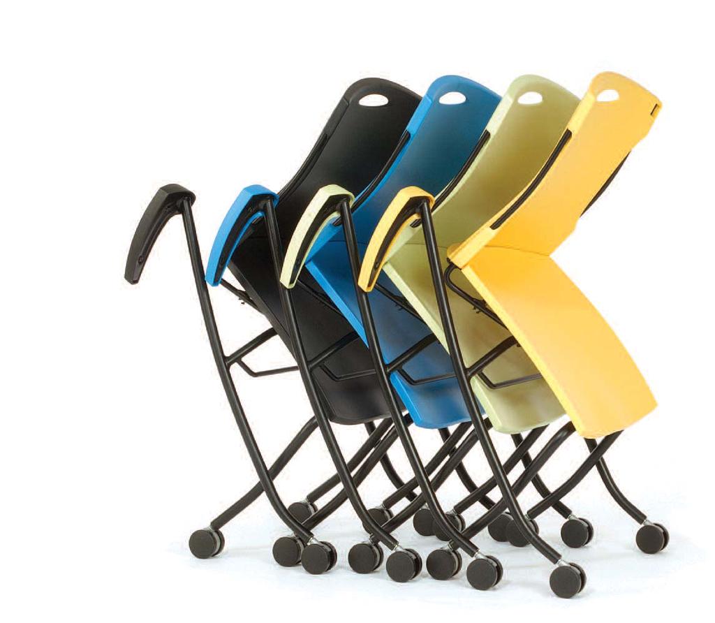 GGI Educational Seating Collection 6546 6540 flex-nest A unique stacking chair with a flex back,