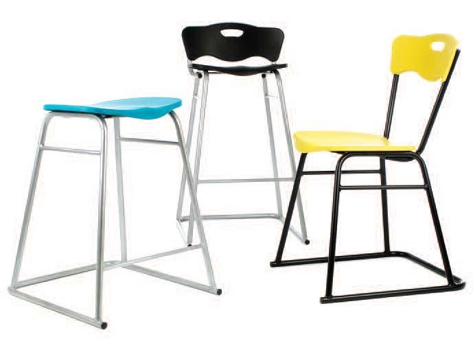 16:17 sturdystool A range of educational stools for laboratory and technology rooms.