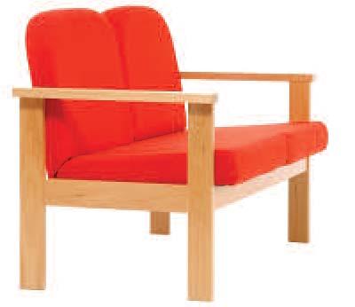 wood reception chair.