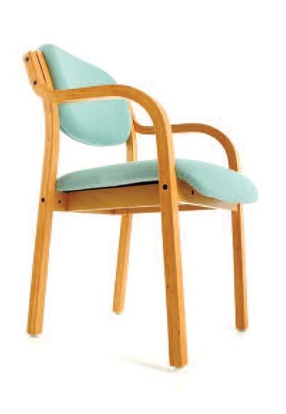 chair, with arms.
