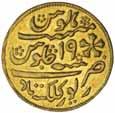$350 5418* Bengal Presidency, gold half mohur (6.15 grams), regnal year 19 (fixed), and dated A.H. 1202 = A.D.