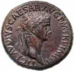 Black patina, well centred, extremely fine and very rare in this condition. $5,000 5288* Claudius, (A.D. 41-54), AE sestertius, Rome mint, issued A.D. 40-41, (22.48 grams), obv.