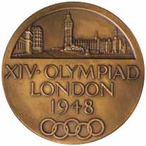 5540* London 1948, XIV Olympiad, Official Medal of