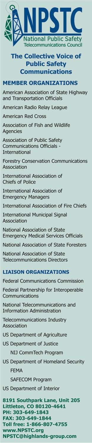 National Public Safety Telecommunications Council Interoperability Committee - Regional Planning Committee Channel Naming Task Group Report of Committee February 19, 2007 Background In 1998, the